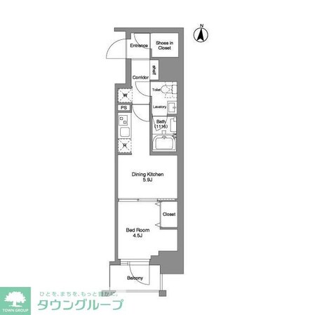 クラリティア綾瀬の物件間取画像